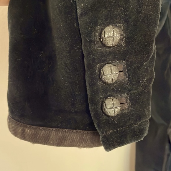 Vintage black, velour military style jacket from Pepe Jeans - Picture 6 of 6